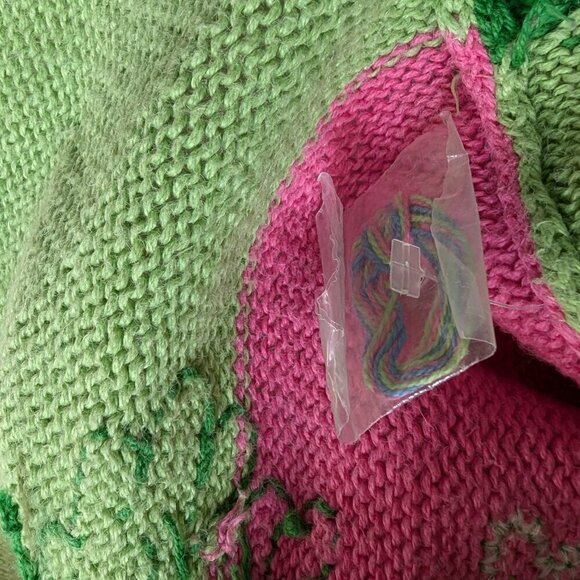 Vintage The Quacker Factory Tropical Island Flamingo Cotton Blend Shirt Sweater - Picture 9 of 11